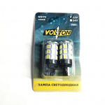 Светодиод 1-конт. W21W 12V T20 18 SMD без цоколя W3x16d (2 шт.) / VOLTON