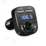 Модулятор (FM трансмиттер) в прикуриватель 2USB/MP3/Phone/вольтметр KPR