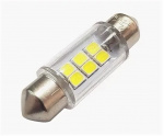 Лампа салона светодиодная C10W 12V T11 SV8.5 6 SMD (36мм) Nord Yada