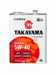 Масло моторное TAKAYAMA SAE 5W-40 SN/CF (4 л.) синтетика