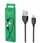 Дата-кабель USB – Lightning (айфон) 1 м, 2.4A BOROFONE