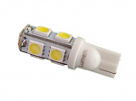 Светодиод габарит. 12V W10W T10 9 SMD без цок. W2.1x9.5d