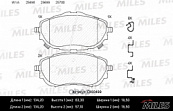 Колодки тормозные передние Toyota Corolla E18 с 2013 г. (Low-Metallic) / Miles