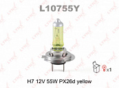 Лампа H7 12V 55W Px26d LYNX YELLOW желтая